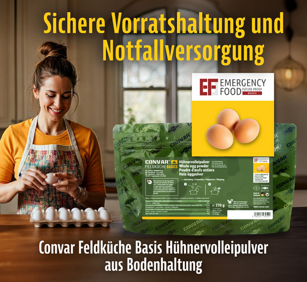 Convar Feldkche Basics Hhnervolleipulver aus Bodenhaltung