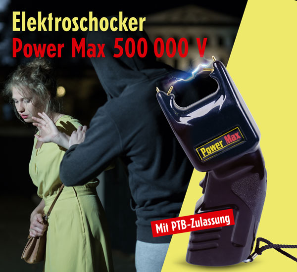 Elektroschocker Power Max 500.000 V - Persönliche Sicherheit