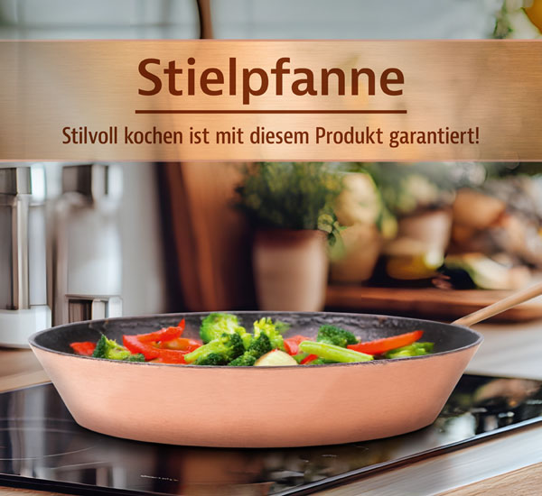 Kupfermanufaktur Weyersberg Kupfer-Stielpfanne, Designlinie Keramik