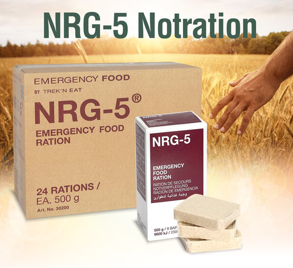 NRG-5 Emergency Food Notration - Langzeitlebensmittel Outdoor & Survival -  Kopp Verlag